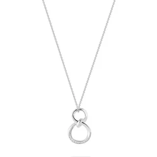 JETTE Silberkette JETTE Damen-Kette 925er Silber, recycelt Zirkonia, LOOP silberfarben