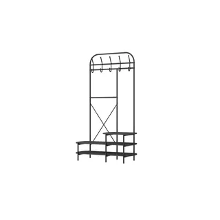 Kompaktgarderobe   , holzfarben , Maße (cm): B: 100 H: 165