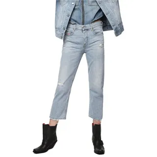 Diesel Straight-Jeans Diesel Aryel 080AF Damen Jeans Hose Straight blau