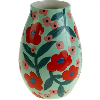 Vase FLORES (DH 19.50x28 cm) DH 19.50x28 cm türkis Blumenvase Blumengefäß - türkis