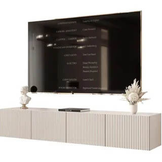 idohome TV-Lowboard 200x36 cm Kaschmir Holzwerkstoff