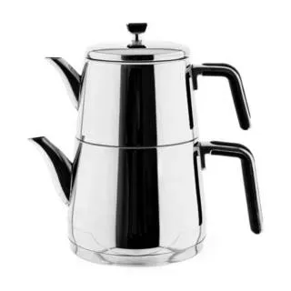 Crystal Teekanne aus hochwertigem 18/10-Edelstahl - 1L/2L, Induktionsgeeignet