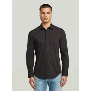 G-Star Slim Fit Langarmhemd Schwarz XS