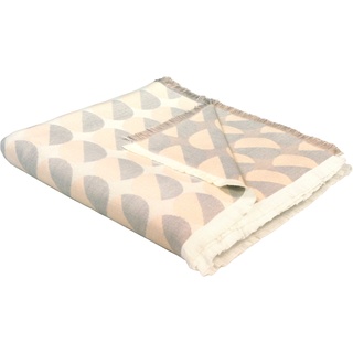 Wohndecke »Circles«, GOTS zertifiziert - nachhaltig aus Bio-Baumwolle, Kuscheldecke, 24431236-0 hellgrau B/L: 150 cm x 210 cm
