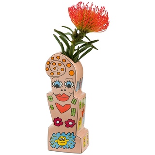 Goebel Flowers for My Girl Vase, Hartporzellan, bunt, 8.5 x 7.5 x 23.5 cm