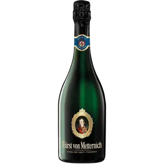 Fürst von Metternich Riesling Sekt Trocken (1 x 0,75 l) Deutschlands beliebtester Premiumsekt, aus deutschen Rieslingweine, Anbaugebieten in Rheinhessen, Rheingau & Pfalz, ausgeprägte Fruchtaromen