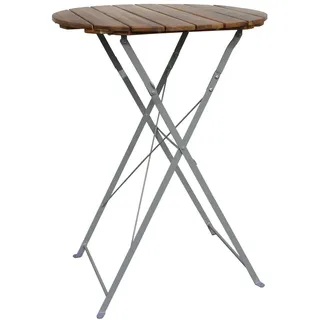 Mojawo Biergarten Klapptisch Ø 80 x 110 cm Braun