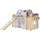90 x 200 cm Kiefer massiv natur beige-lila