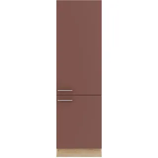 OPTIFIT Hochschrank Bari 60 x 60 x 206,8 cm Rostrot/Eiche