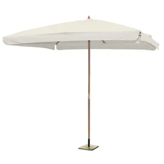 Fraschetti - 3x3 Mt Gartenschirm Mit Holzstangen Und Blatt Mit Bordell 50 Mm Garten Deluxe Sammlung