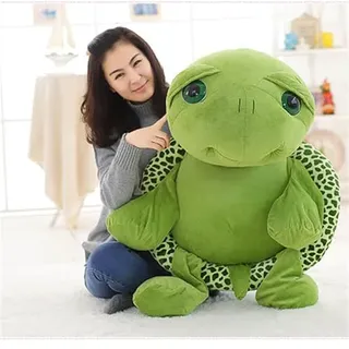 champracer Lange Riesenschildkröte süßes Spielzeug, großes Stofftier schöne Schildkröte Stofftier grün große Schildkröte Plüschtier Geburtstagsgeschenk (60 cm,Grün)