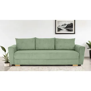 Home Affaire Schlafcouch Polyester 3-Sitzer Grün