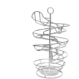 Kreativer Spiralförmiger Eierständer Für Die Küche Spiral Eierhalter Metall Schwarz, Aufbewahrung Für 36 Eier, Küchenregal Für & Gewürze, Platzsparend Für Theke, Kühlschrank, Wohnheim, Café