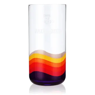 Paulaner Cola-Mix Softdrink Glas 0,4l Becher Boden Rund - neues Design Sahm - Transparent