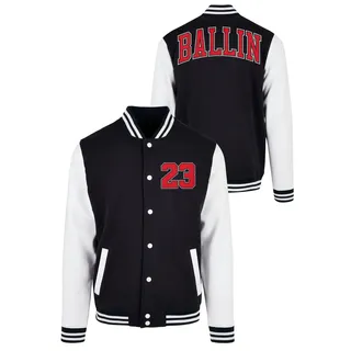 Mister Tee Ballin 23 College Jacke Black / White M