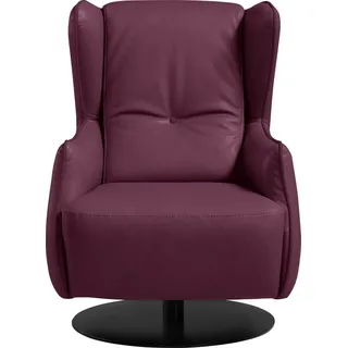 Egoitaliano Sessel Randy Hochlehnsessel, Designsessel, Clubsessel, Ohrensessel, Drehsessel, Relaxsessel, kompakte Stellmaße, bequem lila