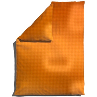 Schlafgut Bettbezug einzeln 135x200 cm | yellow-deep-red-mid  Woven Fade Bettwäsche
