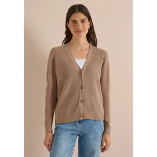Cecil Strickjacke V-Neck braun M