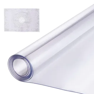 Vevor Kunststoff-Tischdecke 121,9 x 121,9 cm Transparent