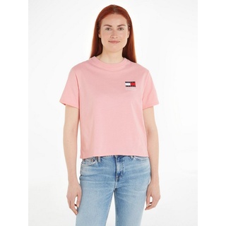 Tommy Jeans T-Shirt TJW BXY GRAPHIC FLAG TEE mit Markenlabel rosa L (40)