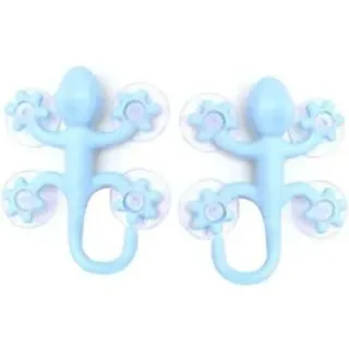 Kindergarderobenhaken, 2er-set, Gecko-förmige Wandhaken Mit 4 Saugnäpfen Für Kinderzimmer, Schlafzimmer, Schlüssel, Regenschirm, Handtuch, Mütze Und Mantel
