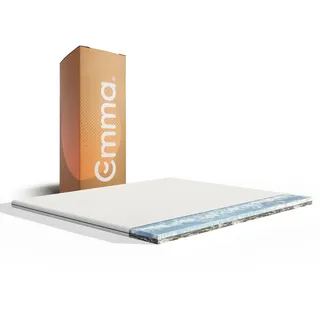 Emma Flip Topper 200x200 – Matratzentopper & Matratzenauflage für Boxspringbett – Wende-Topper hart & weich – Airgocell® & Kaltschaum – Waschbarer Bezug – Atmungsaktiv & Komfortabel