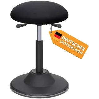 Songmics Bürohocker Stoff Schwarz