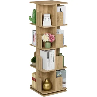 Relaxdays Bücherregal 39 x 39 x 125,5 cm Braun
