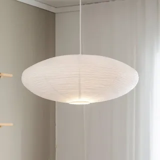 PR Home Hängelampe Yuni, dimmbar, weiß / opal, für Wohn- / Esszimmer, Papier / Lunolit / Lunopal, Skandinavisch, Pendelleuchte - 60 cm - 60 cm - 23 cm