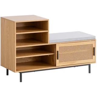 Livetastic Schuhbank 120 x 49 x 40 cm braun / Eiche