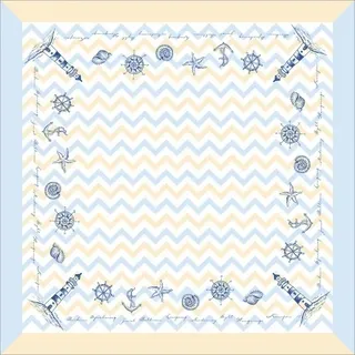 Sovie HORECA Tischdecke Maritim in blau aus Linclass® Airlaid 80 x 80 cm, 20 Stück - Mitteldecke