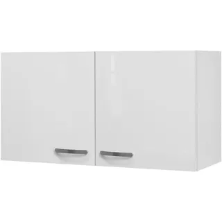 FlexWell Küchenoberschrank, Weiß, Weiß Hochglanz, Holzwerkstoff, 1 Fächer, einzeln stellbar, 100x54.8x32 cm, Made in Germany, hängend, individuell planbar, Zusatzausstattung erhältlich, Küchen, Küchenmöbel, Küchenschränke, Küchenoberschränke