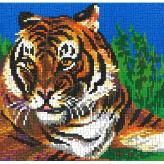 Stick it Steckpuzzle Tiger, 5000 Puzzleteile, Bildgröße 40 x 40 cm