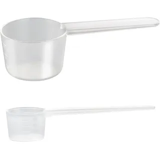 JINSIHU 2 Stück Messlöffel, Dosierlöffel 20g, 5g Scoop Löffel Transparent Proteinpulver Löffel, Gramm Dosier Löffel, Scoop Protein Pulver Proteinpulver Kaffee Messlöffel 5g, 20g mit Skala