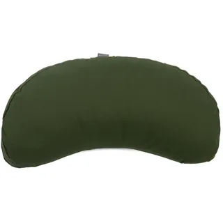 Bodhi Meditationskissen Halbmond | Bodenkissen für Yoga & Meditation | Yogi MOND ECO | 100 % Bio-Baumwollbezug | Yogakissen halbmondförmig mit Buchweizenfüllung | Ergonomisches Halbmondkissen