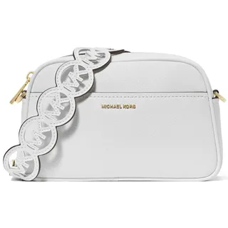 Michael Kors Jet Set Small Umhängetasche Leder Gold/Weiß