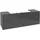 Waschbeckenunterschrank 160 x 55 cm Glossy Grey