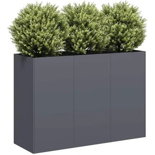 vidaXL Pflanzkübel 120 x 40 x 80 cm Anthrazit