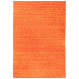 Morgenland Gabbeh Teppich - Indus - Uni - orange - 300 x 250 cm - rechteckig