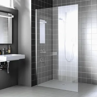 Kermi XCWIO Walk-In-Dusche 120 x 200 cm 120x200cm silber/Klarglas
