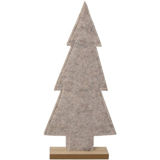 creativ home Filz Tannenbaum auf Holzbase. Ca 40 cm. Deko Baum, Weihnachtsbaum. Art.: 4319501-92