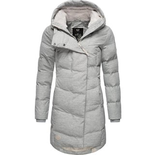 Ragwear Wintermantel Pavla stylischer Winterparka mit Teddyfutter und Kapuze weiß XXL (44)