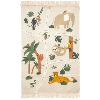 ATMOSPHERA CREATEUR D'INTERIEUR Jungle Kinderteppich 100 x 150 cm Mehrfarbig