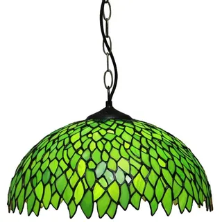 Retro Esstisch Glas Pendelleuchte grüner Loft Wohnzimmerlampe Deckenleuchte E27 Küchenlampen Ø40cm Vintage Esszimmer Deckenlampe Hängelampe 2 flammig Hängeleuchte E27 Schlafzimmer Cafe Bar