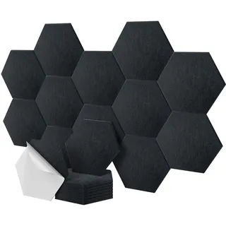 Relaxdays Akustikpaneel Relaxdays Schwarz 36 St. 30 x 26 cm