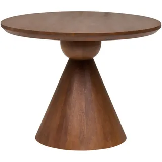 Livetastic Esstisch, Walnuss, Holz, Mangoholz, vollmassiv, Holz, rund, rund, schnell aufzubauende und stabile Arbeitsfläche, Esszimmer, Tische, Esstische, Esstische rund