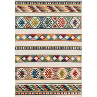 Steffensmeier Teppich Trosa, Rechteckig, In- und Outdoor, wasserfest bunt 120 cm x 170 cm