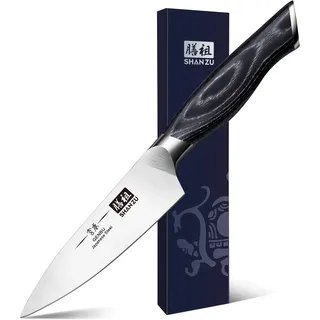 SHAN ZU Schälmesser 9,5 cm Schwarz poliert