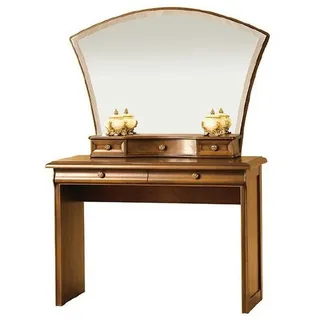 JVmoebel Schminktisch Klassischer Schminkspiegel aus Massivholz im Landhausstil (1-St), Made in Europa braun
