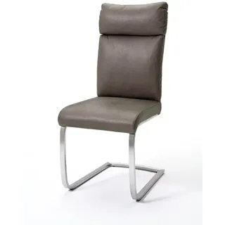 MCA Furniture Schwingstuhl Rabea ca. 46x106x62cm Stoff antiklook braun